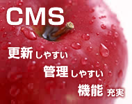 CMS事例・更新しやすく・管理しやすく・機能充実